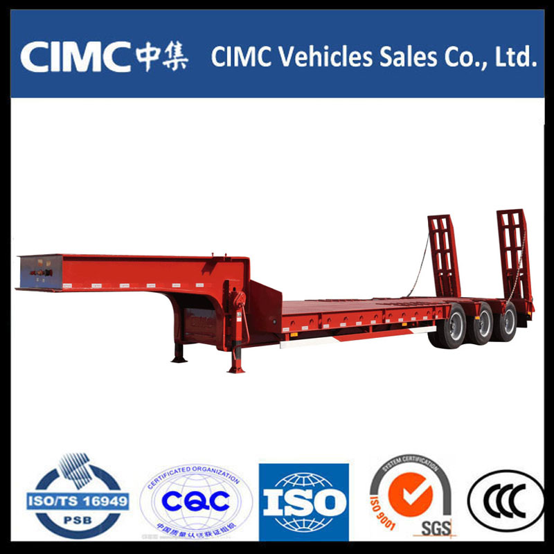 CIMC 3 tengelyes 70 tonnás alacsony pótkocsi